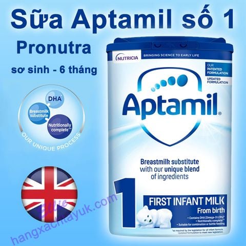 Sữa Aptamil 1 từ sơ sinh đến 6 tháng 800g - Hàng Anh nội địa