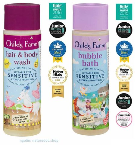 Childs Farm Unicorn gift set - Bộ kít quà tặng Childs Farm CF004 2x250ml