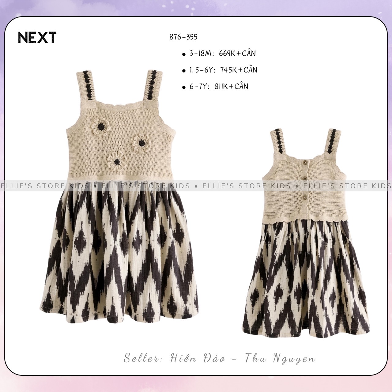 Váy Next phối len đan 876355