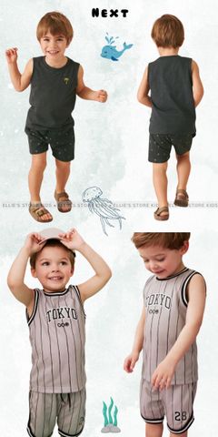 Set outfit Bé trai cộc tay NEXT 930112