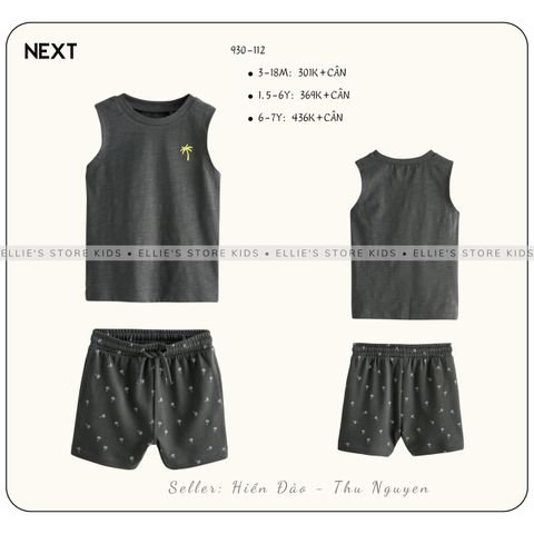 Set outfit Bé trai cộc tay NEXT 930112
