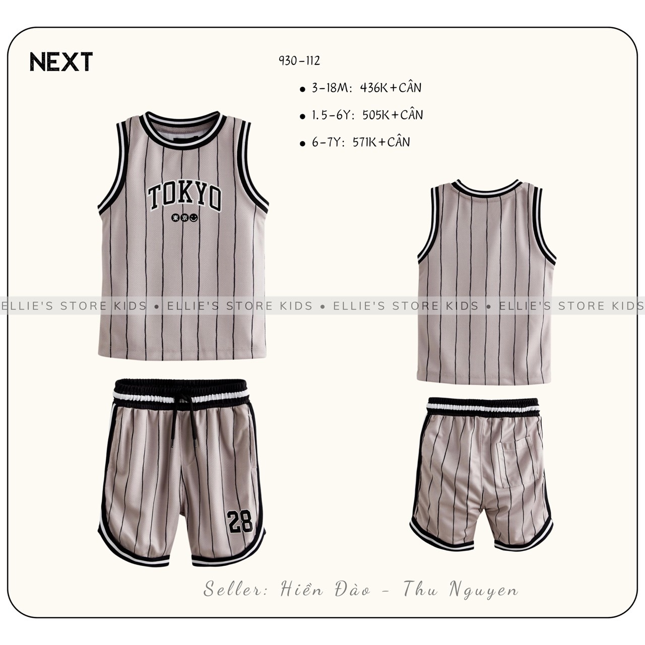 Set outfit bé trai cộc tay NEXT 930112