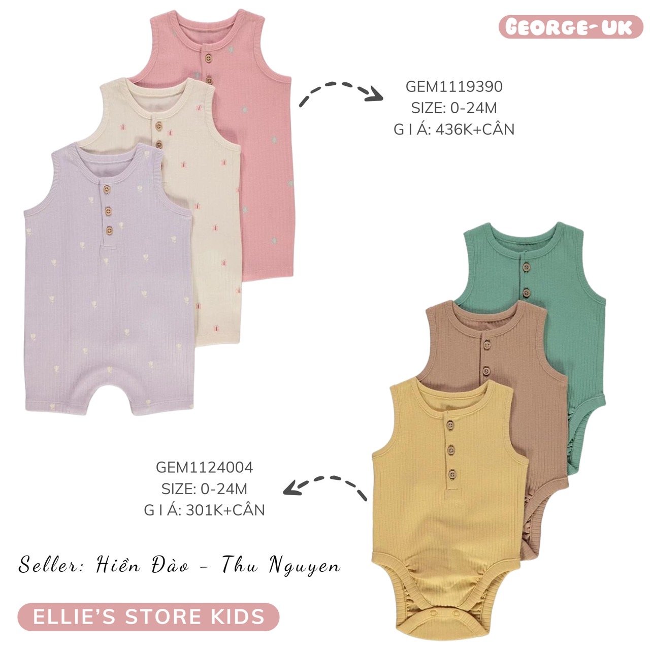 Set romper baby GEO