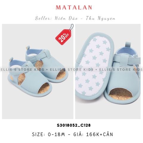 Giày baby MATALAN xanh nhạt