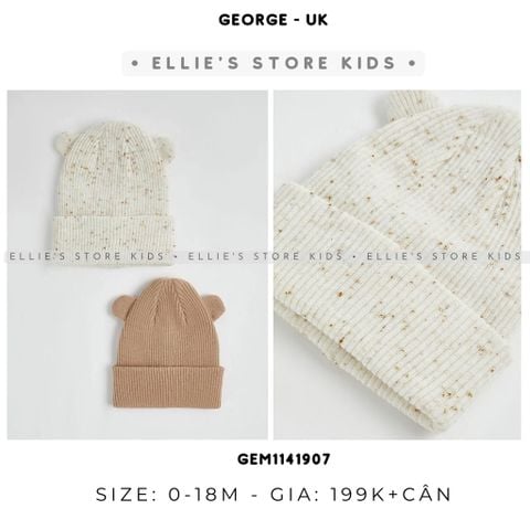Set mũ len nâu baby GEORGE