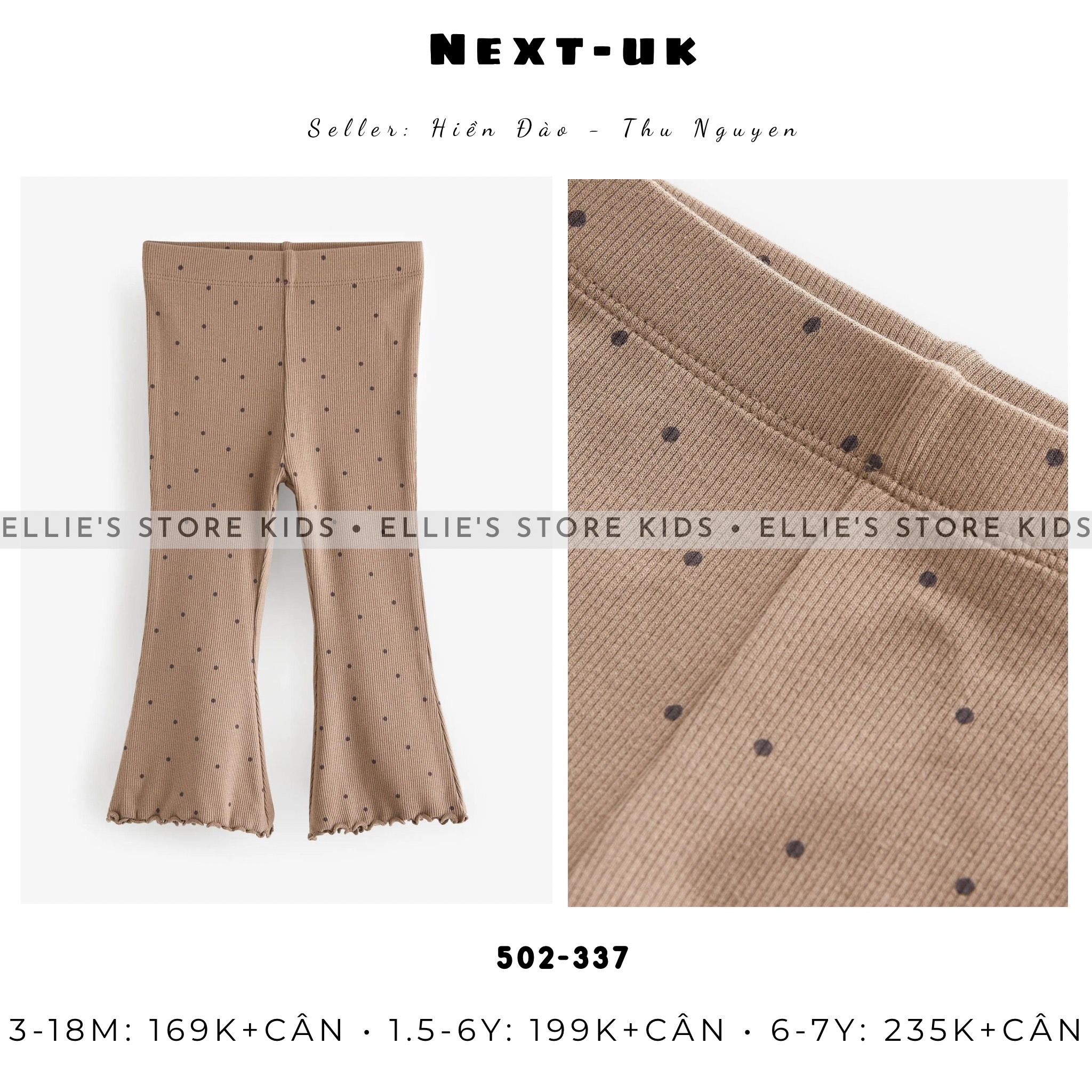 Quần legging ống loe kiểu NEXT 502337