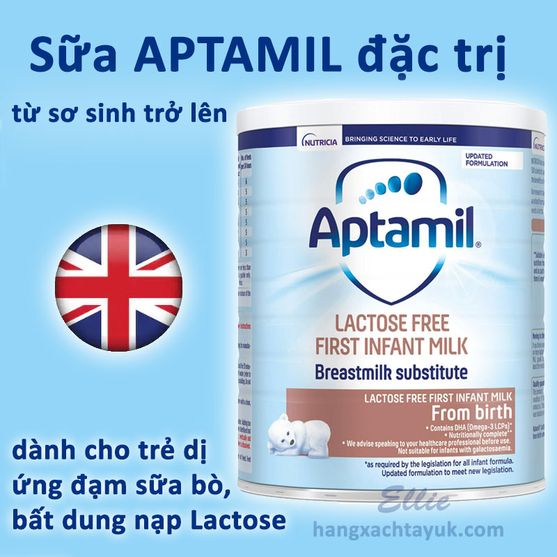 Sữa Aptamil Lactose Free Baby Milk Formula from Birth 400g