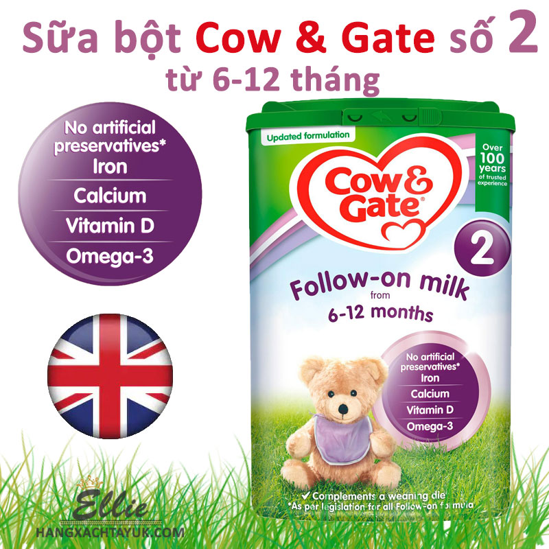 Sữa bột Cow & Gate số 2 Follow On Baby Milk Formula 800g