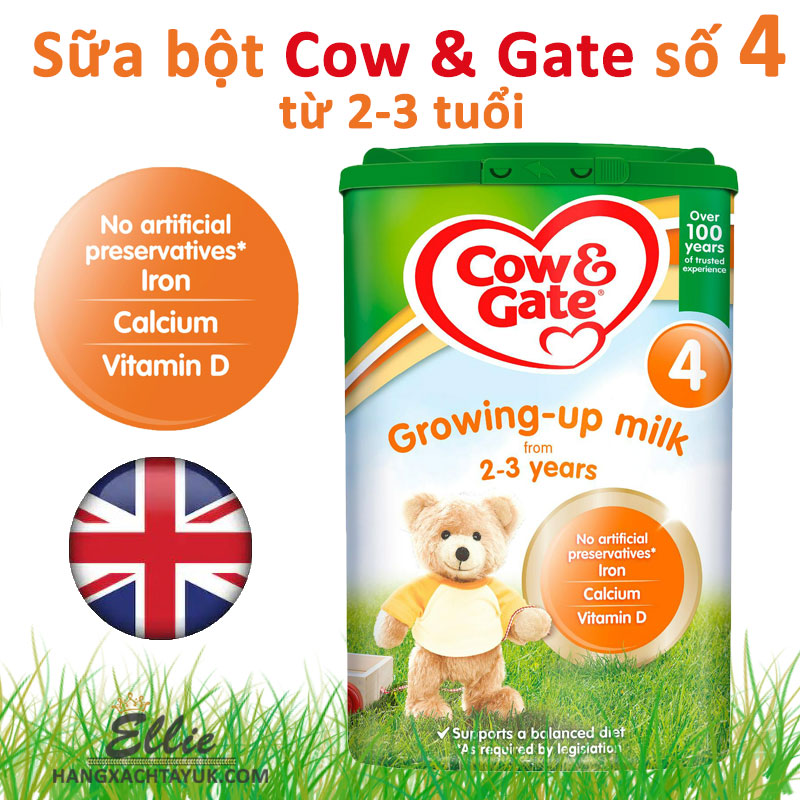 Sữa bột Cow & Gate số 4  800g Hàng nội địa Anh quốc