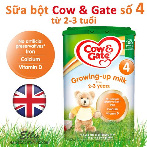Sữa bột Cow & Gate số 4  800g Hàng nội địa Anh quốc