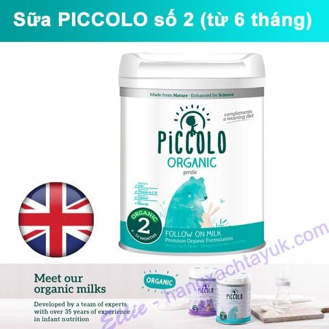 Sữa Piccolo Organic 2 Follow-On Baby Milk Powder từ 6 tháng 800g