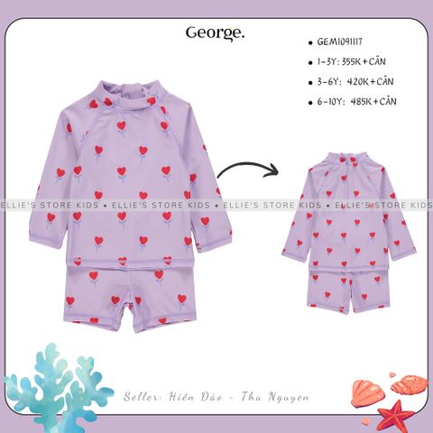 Set đồ bơi 2 món bé gái GEORGE