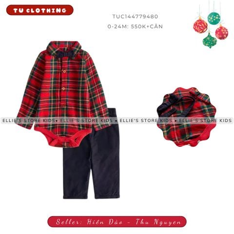 Set outfit dự tiệc Giáng sinh kèm nơ Tu Clothing