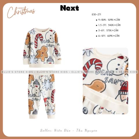 Set pyjamas nỉ lông mềm NEXT E30271
