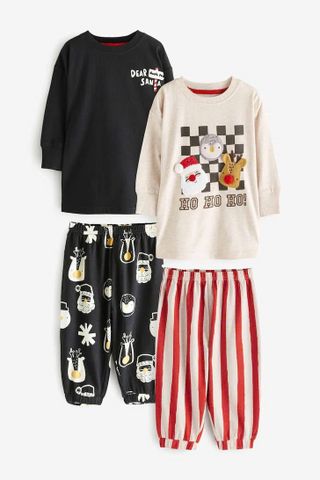 Set 2 bộ pyjamas NEXT hoạ tiết Giáng Sinh 665655