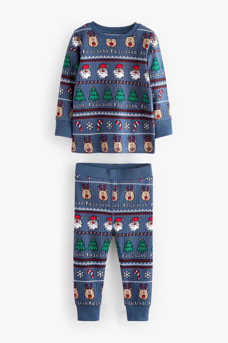 Set 3 bộ pyjamas NEXT hoạ tiết Giáng Sinh 665639