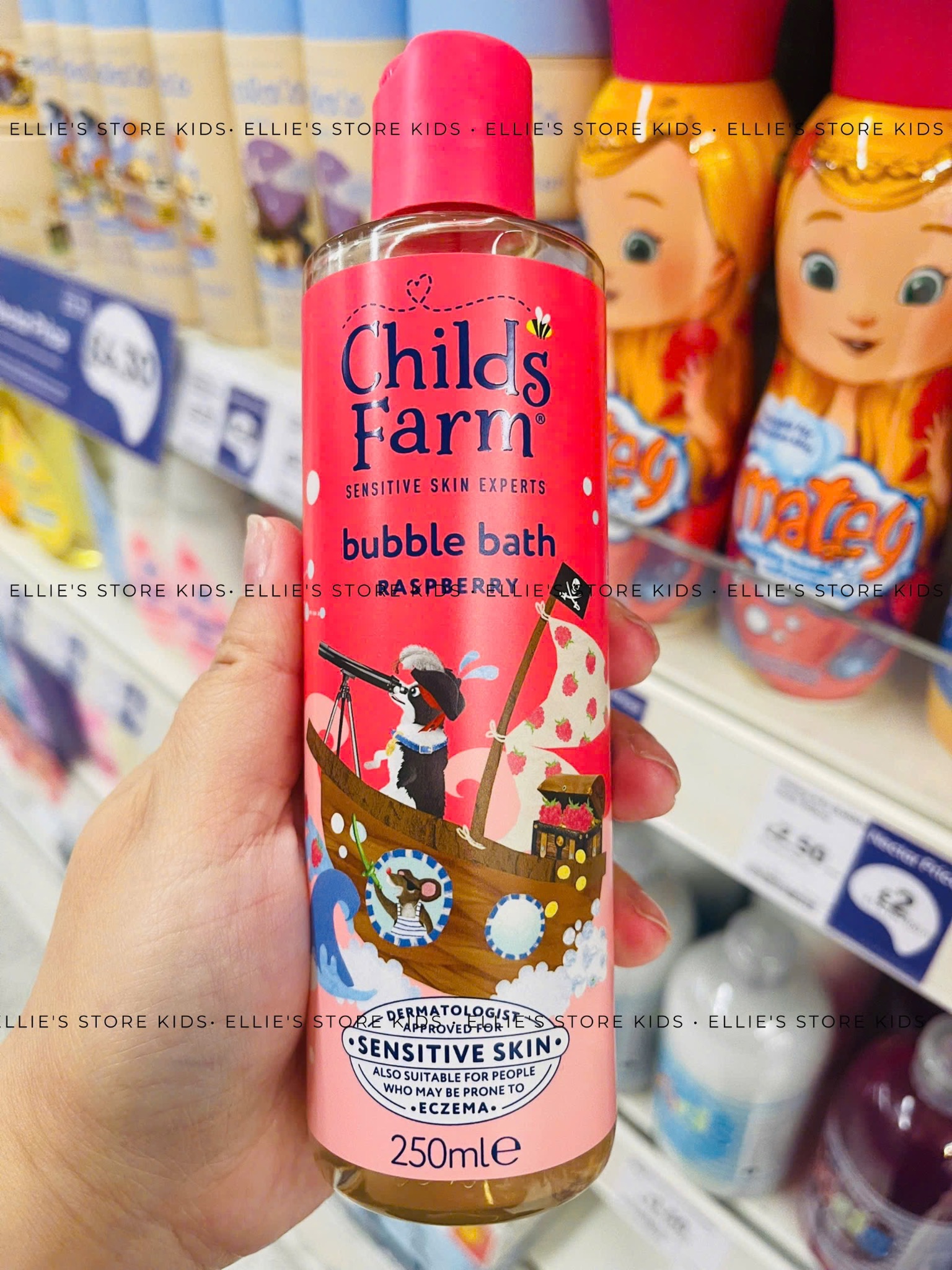 Childs Farm Body wash, organic raspberry - Dầu tắm Childs Farm hương quả mâm xôi CF019  250ml