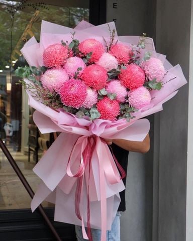  BO0033 - BÓ HOA CÚC MẪU ĐƠN 