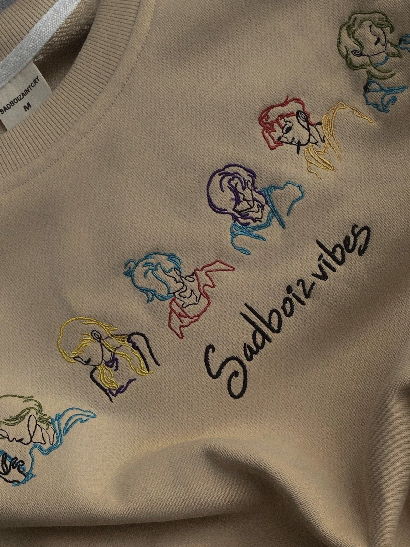 sadboizvibes toss sweater - cream 
