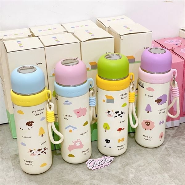  Bình giữ nhiệt Happy Farm 500ml 