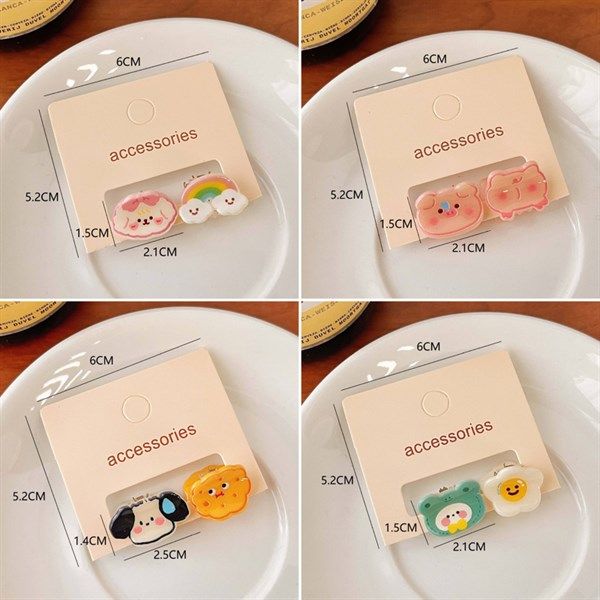  Set 2 kẹp mini màu sắc 