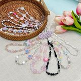  Dây đeo điện thoại ngọc trắng bông tuyết 