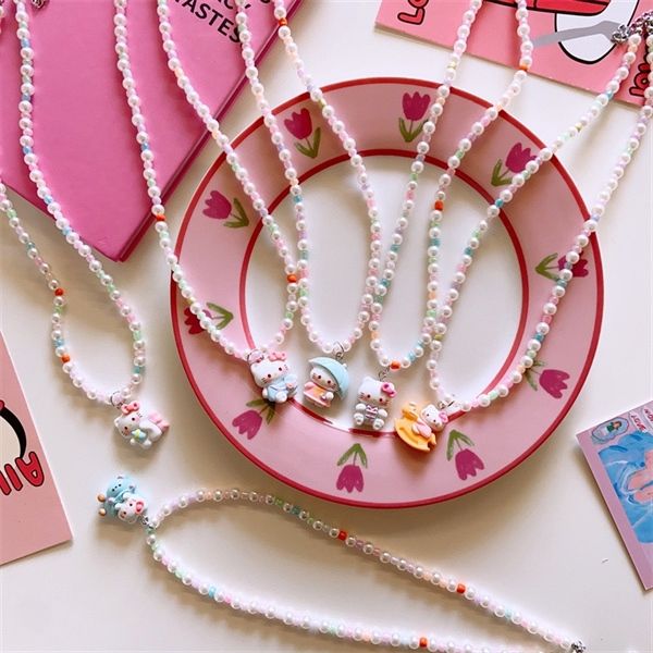  Vòng cổ Hello Kitty hạt nhỏ 