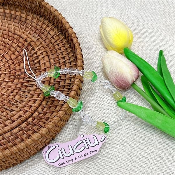  Dây charm móc điện thoại hoa tulip 