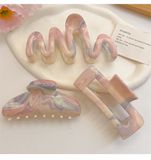  Kẹp càng cua ombre loang hồng 