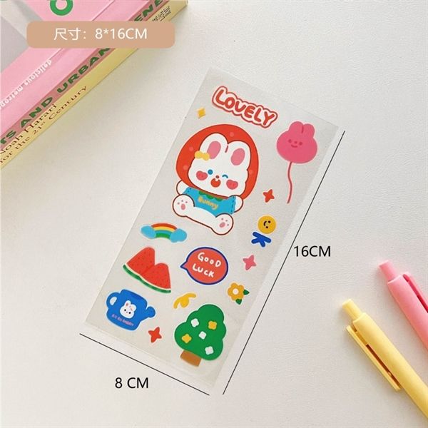  Sticker gấu thỏ nền trong 