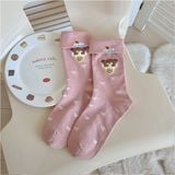  Tất cao cổ gập mép thú dễ thương 