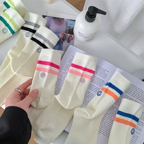  Tất Mekki mặt cười kẻ ngang 