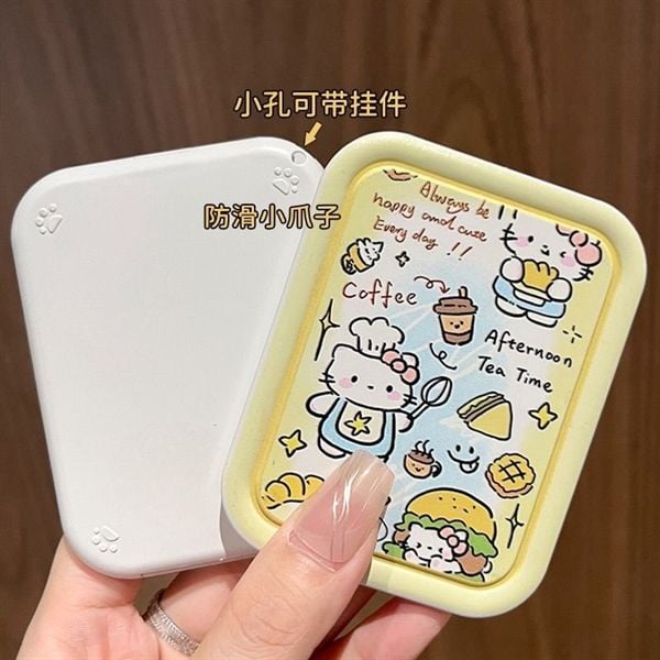  Gương kèm lược Hello Kitty hình nhí 