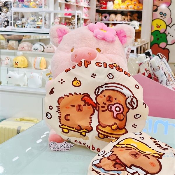  Mũ tắm trùm đầu Capybara 