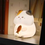  Đèn ngủ mèo ôm cá 