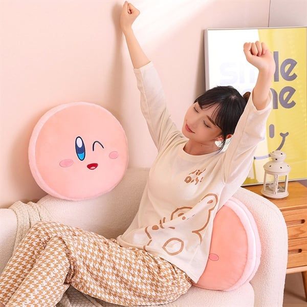  Gối bông Kirby tròn 40cm 