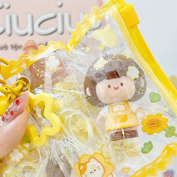  Móc khoá set túi zip vòng tay DIY RORO Jump 