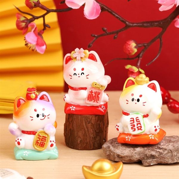  Mô hình mèo thần tài 4x5cm 