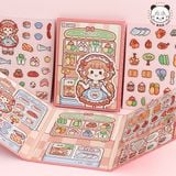  Sticker nổi nam châm 3 background bé Telado 