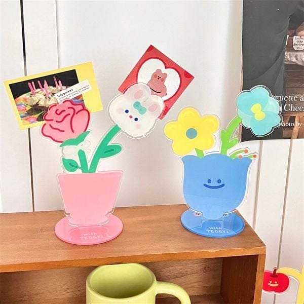  Kẹp ảnh mica dễ thương để bàn 