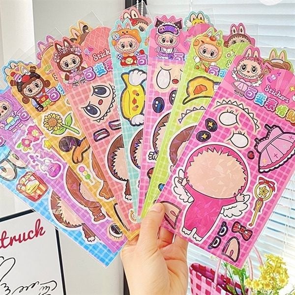  Sticker ghép bộ phận nhân vật 