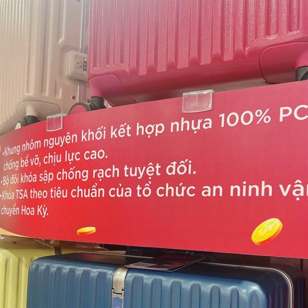  Vali du lịch 2 khoá mã 