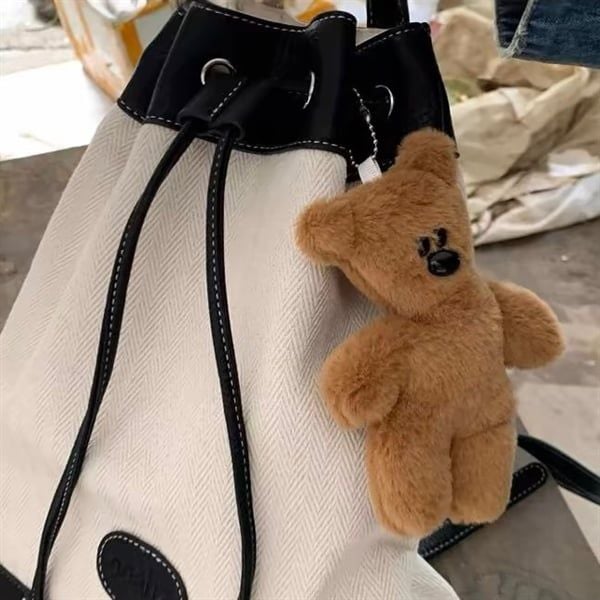  Móc khoá bông gấu nâu Teddy 