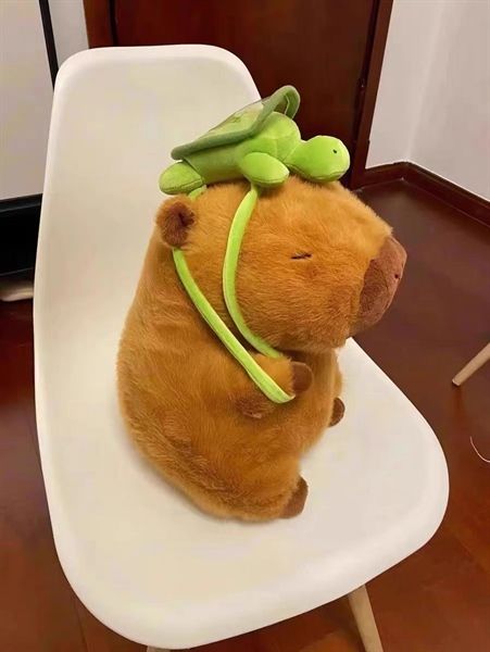  Capybara bông balo rùa 