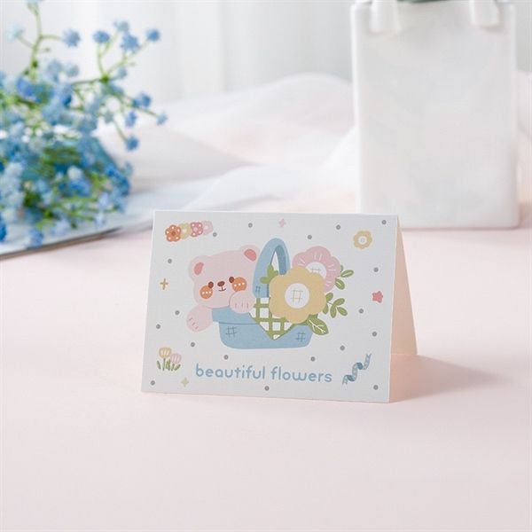 Thiệp gập đơn giản thú dễ thương 