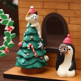  Mô hình mèo Zakka decor Giáng Sinh 
