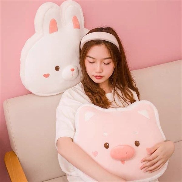  Gối thú viền lông 40cm 