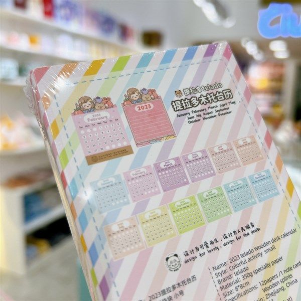  Box lịch bé gái gấu Telado 