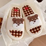  Dép bánh mì cún đế caro 