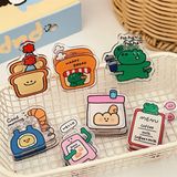  Set 2 kẹp giấy cá sấu mix 
